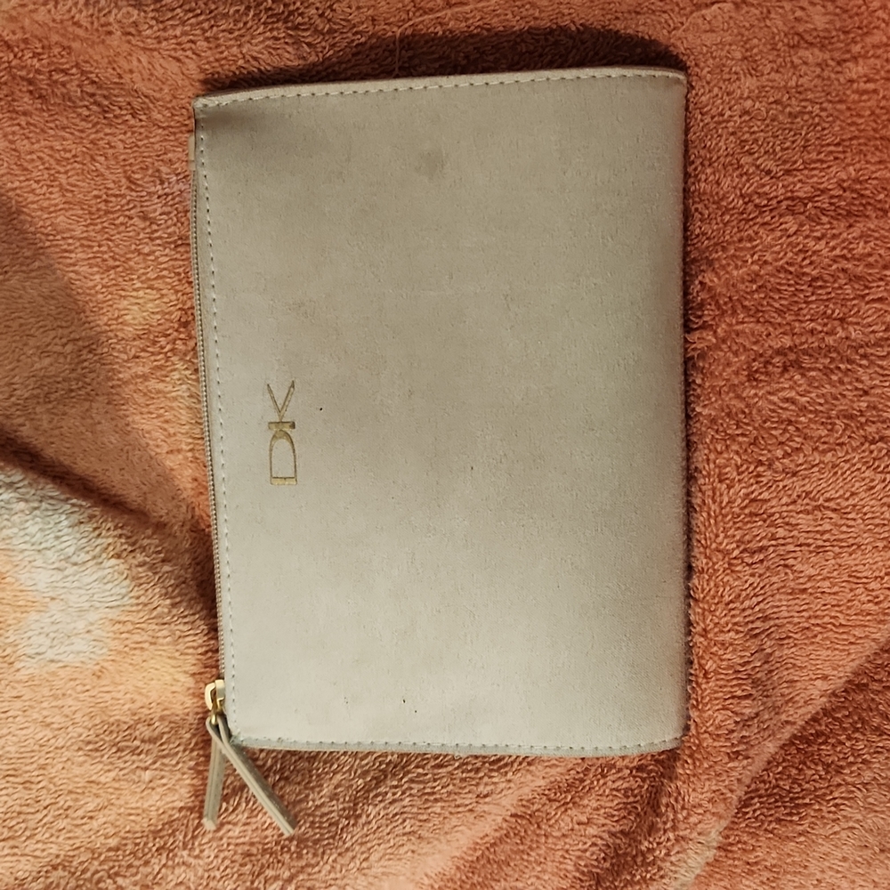 DK Donna Karan Folding Cosmetic Zippered Bag